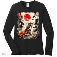 Kawaii Baby Monkey Punch Japanese Ukiyo-e Women's Long Sleeve Shirt thumb 0