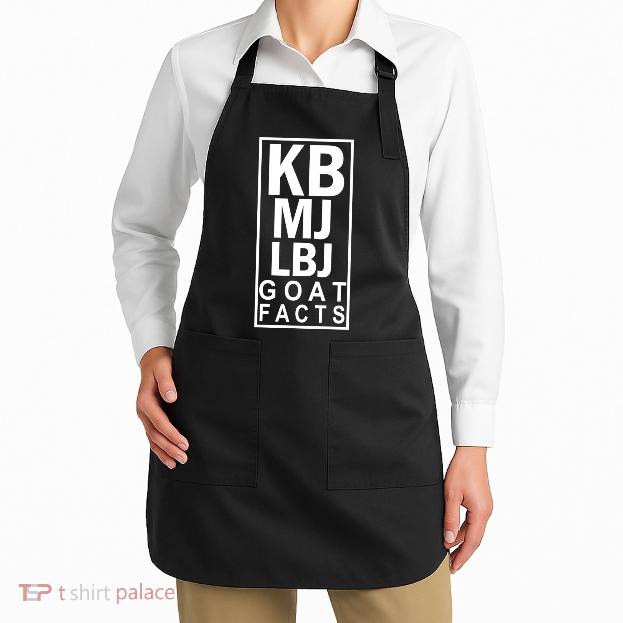 Kb Mj Lbj Basketball Goat Facts Apron
