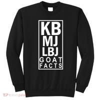 Kb Mj Lbj Basketball Goat Facts Sweatshirt thumb 0