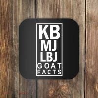 Kb Mj Lbj Basketball Goat Facts Coaster thumb 0
