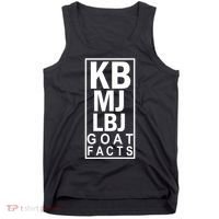 Kb Mj Lbj Basketball Goat Facts Tank Top thumb 0