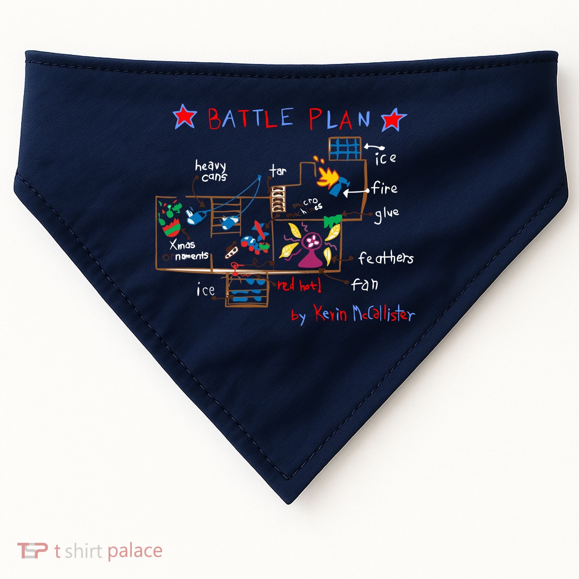 Kevin's Battle Plan When Home Alone USA-Made Doggie Bandana
