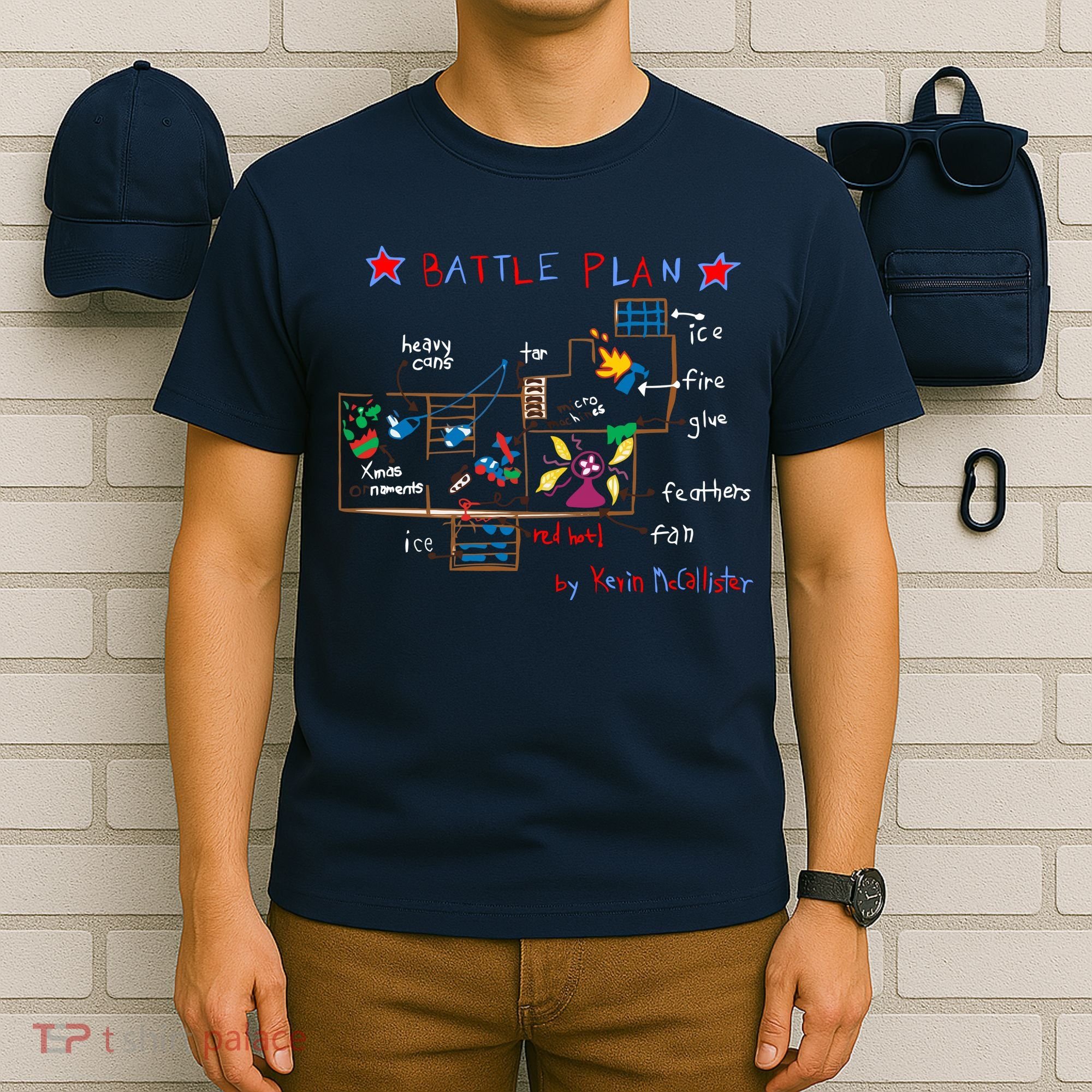 Kevin's Battle Plan When Home Alone T-Shirt