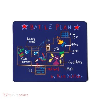Kevin's Battle Plan When Home Alone Mousepad