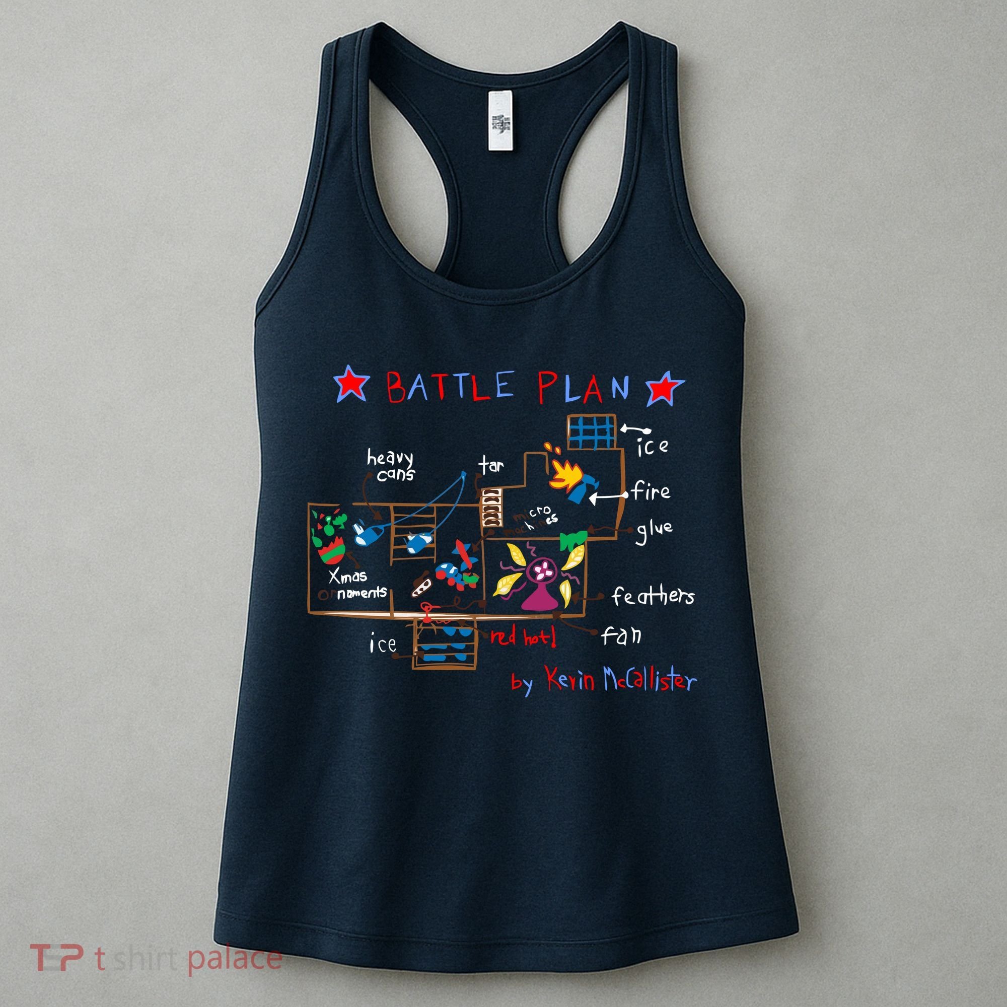 Kevin's Battle Plan When Home Alone Women's Tank Top