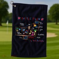 Kevin's Battle Plan When Home Alone Golf Towel thumb 1