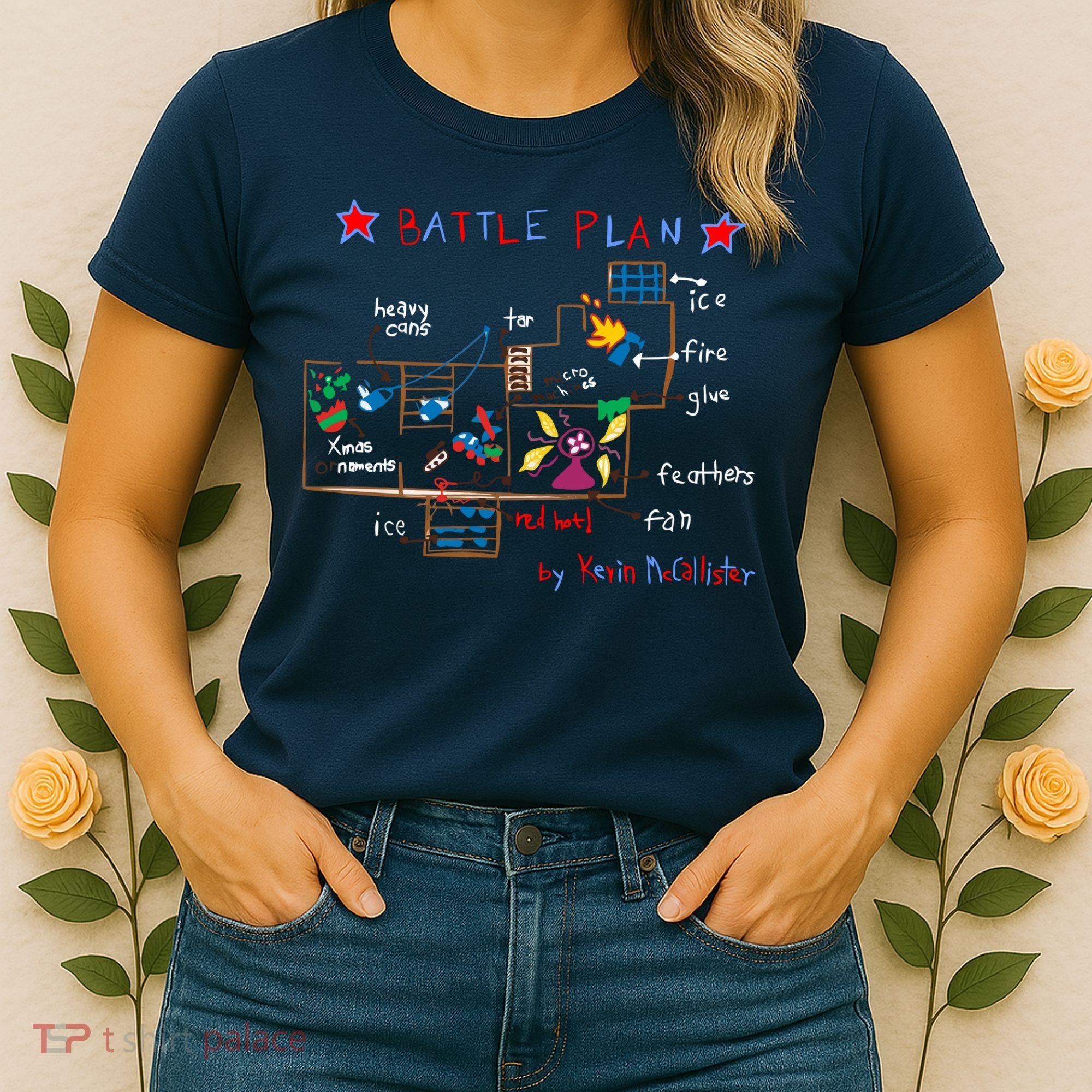 Kevin's Battle Plan When Home Alone Women's T-Shirt