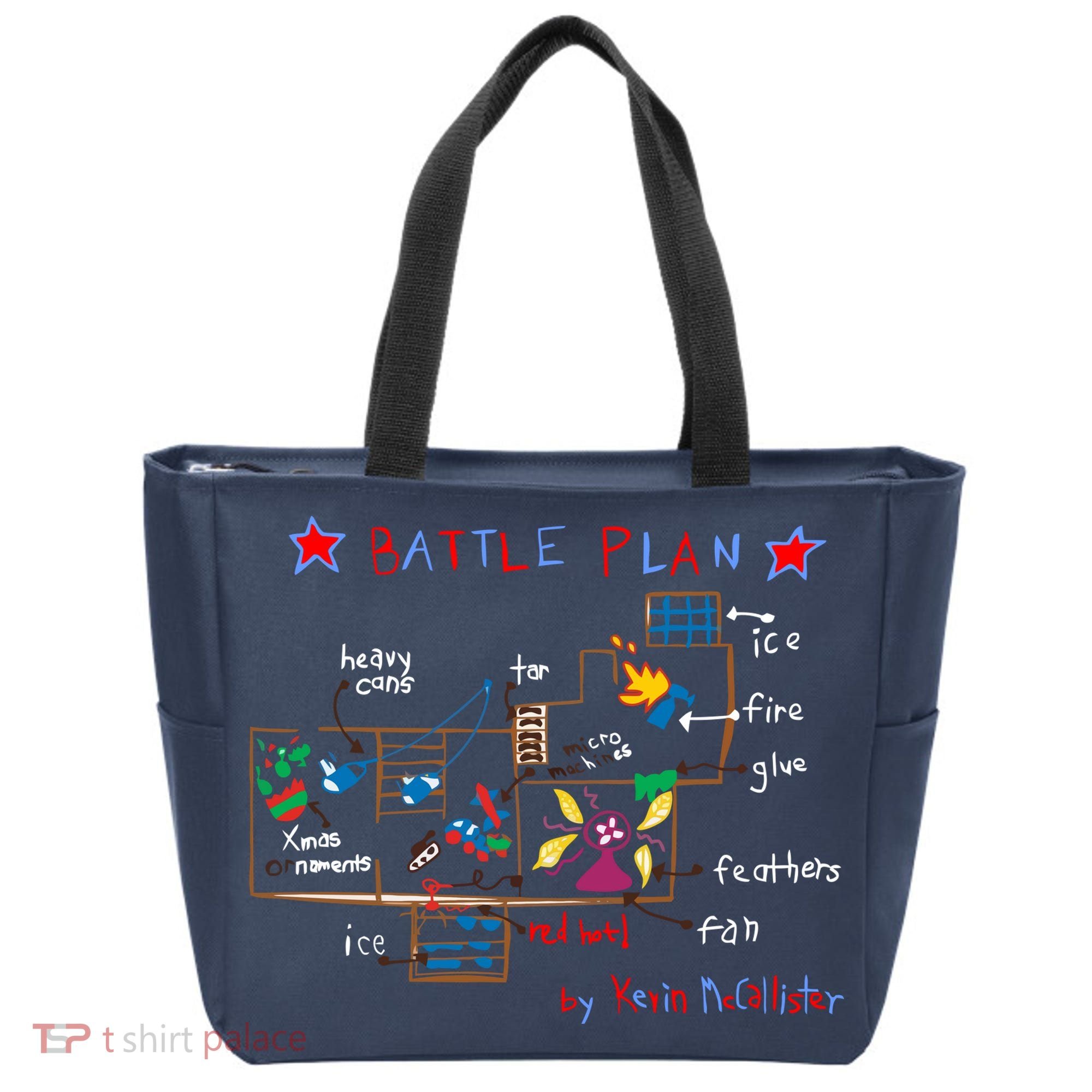 Kevin's Battle Plan When Home Alone Tote Bag