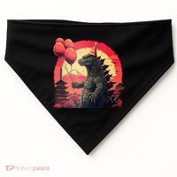 Kaiju Birthday Party Japan Monster Dinosaur USA-Made Doggie Bandana thumb 0