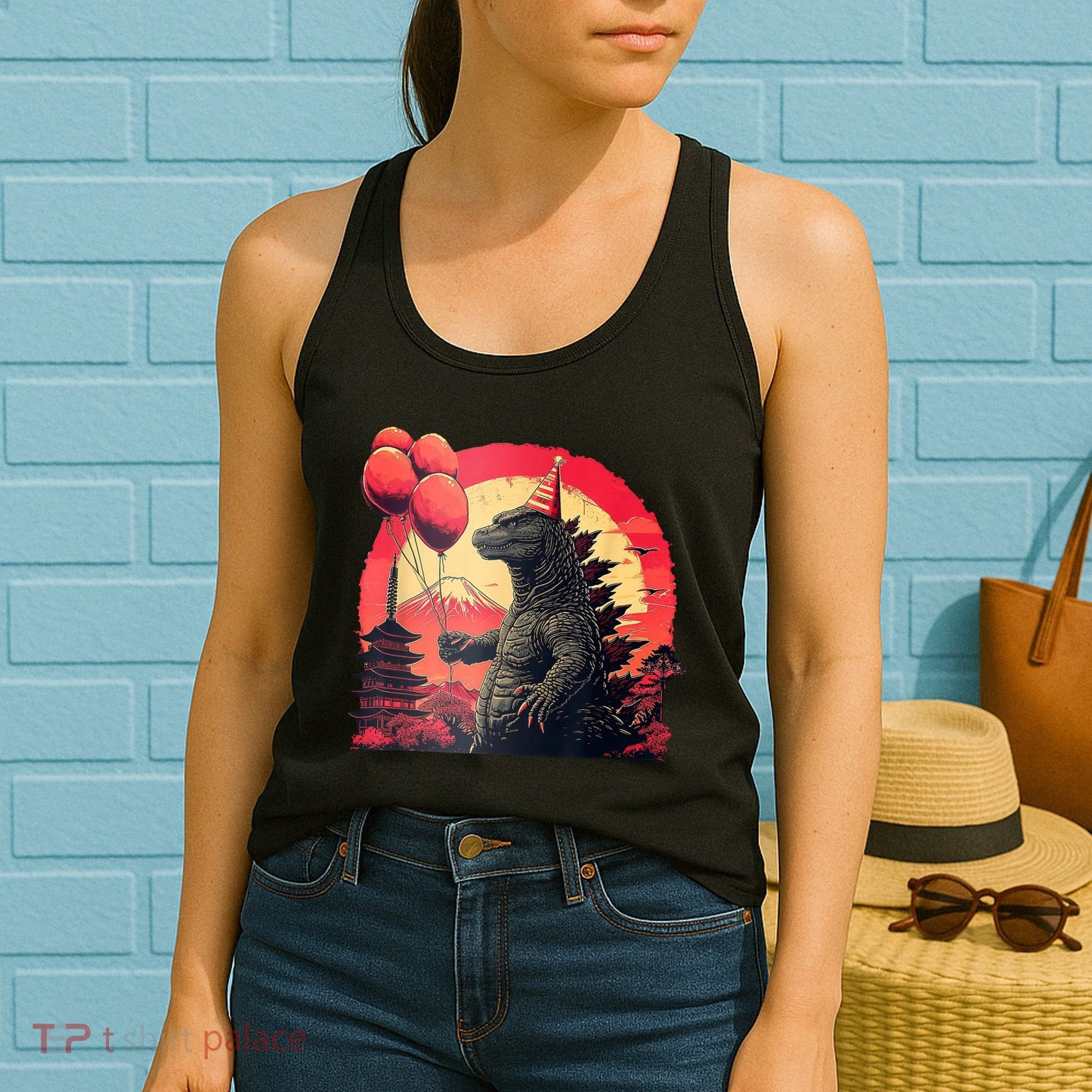 Kaiju Birthday Party Japan Monster Dinosaur Women's Tank Top