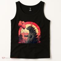 Kaiju Birthday Party Japan Monster Dinosaur Tank Top thumb 2