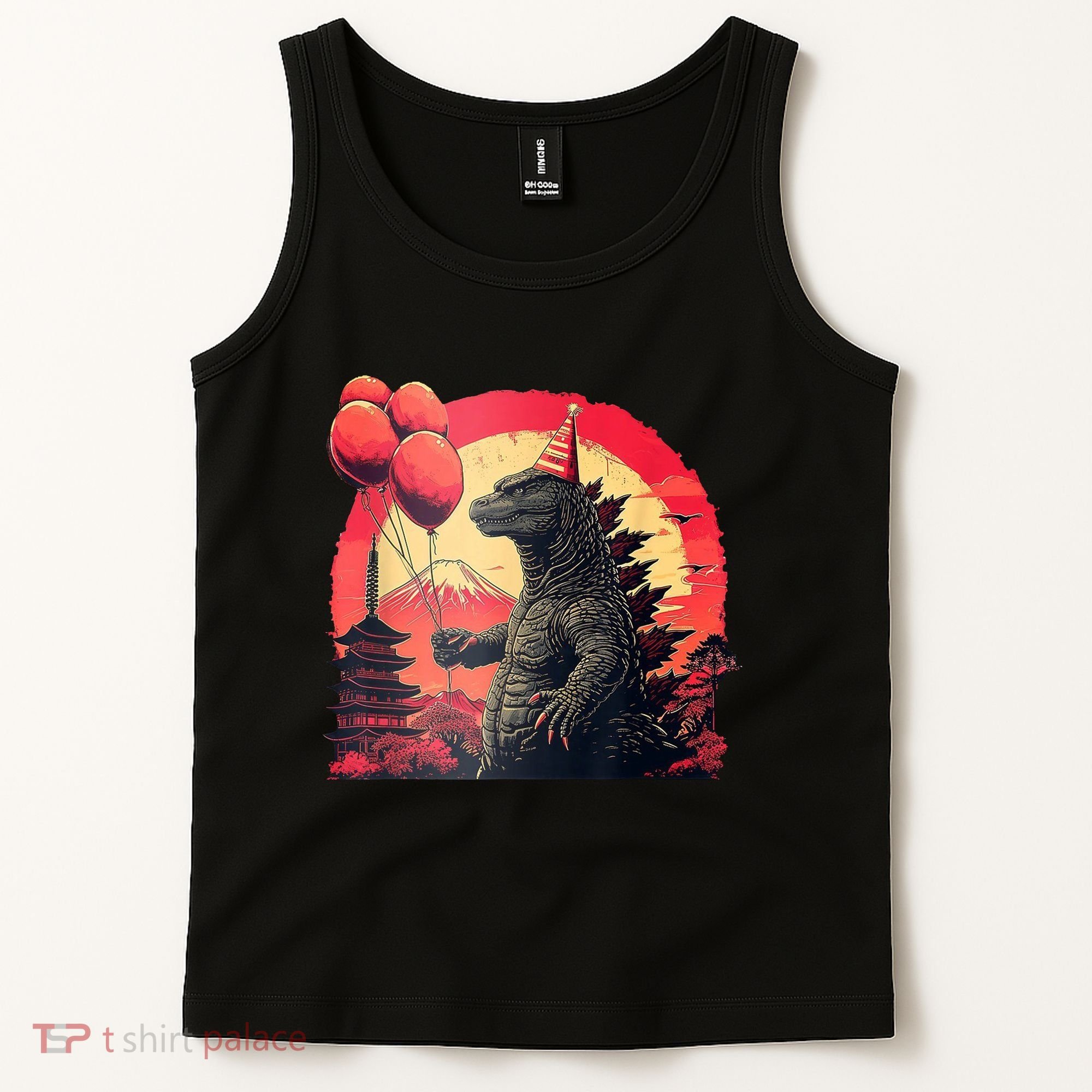 Kaiju Birthday Party Japan Monster Dinosaur Tank Top