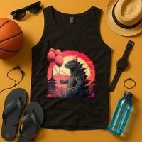 Kaiju Birthday Party Japan Monster Dinosaur Tank Top thumb 4