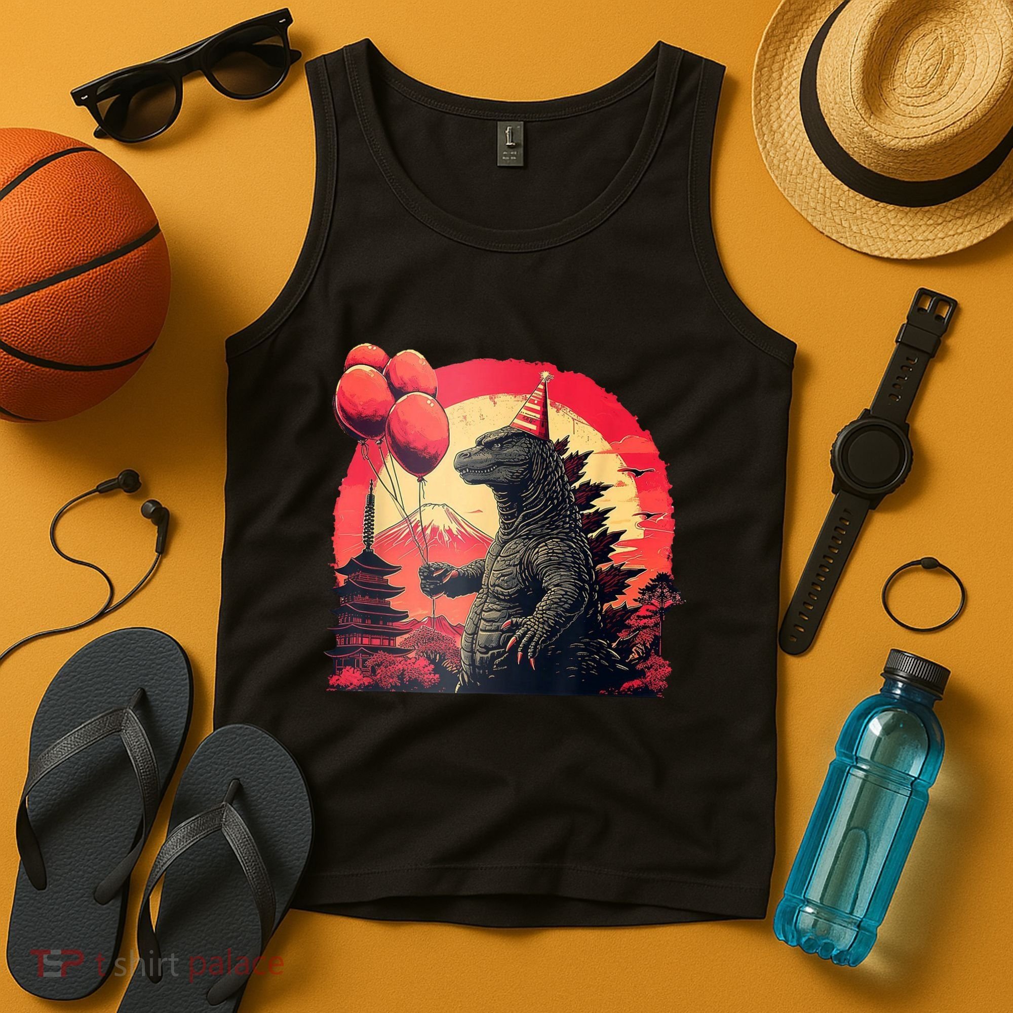 Kaiju Birthday Party Japan Monster Dinosaur Tank Top