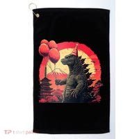 Kaiju Birthday Party Japan Monster Dinosaur Golf Towel thumb 0