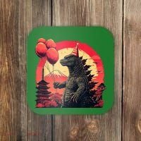 Kaiju Birthday Party Japan Monster Dinosaur Coaster thumb 0