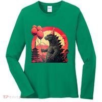 Kaiju Birthday Party Japan Monster Dinosaur Women's Long Sleeve Shirt thumb 0