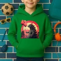 Kaiju Birthday Party Japan Monster Dinosaur Kids Hoodie thumb 2