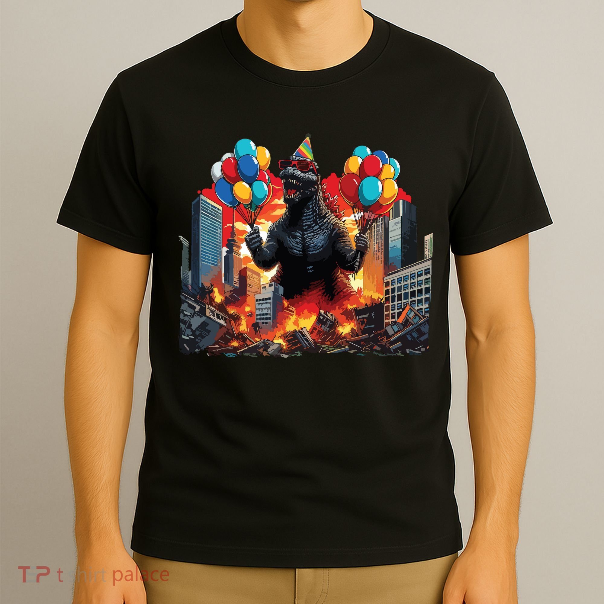 Kaiju Birthday Party Japanese Art Lovers Monster Movie Gifts T-Shirt