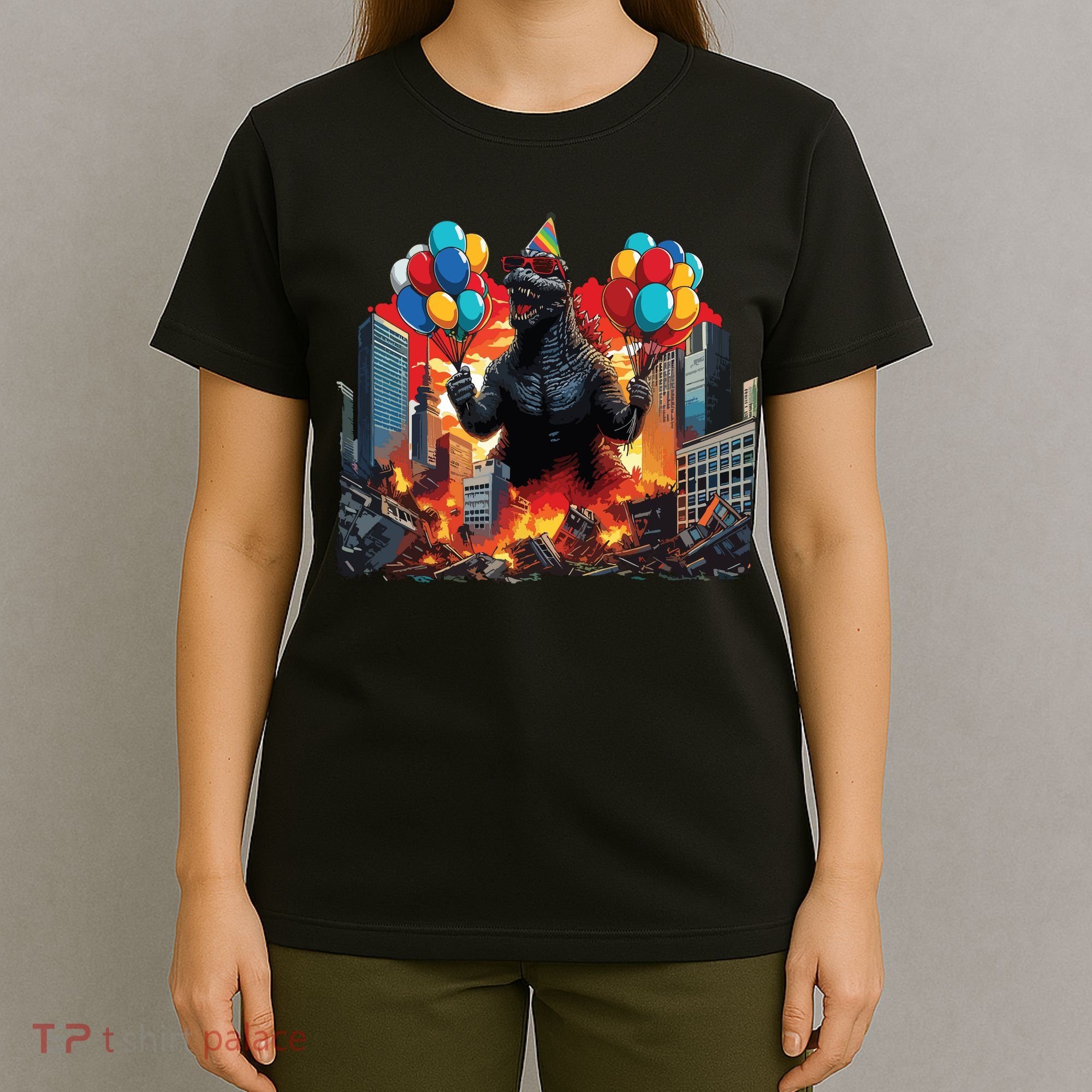 Kaiju Birthday Party Japanese Art Lovers Monster Movie Gifts T-Shirt
