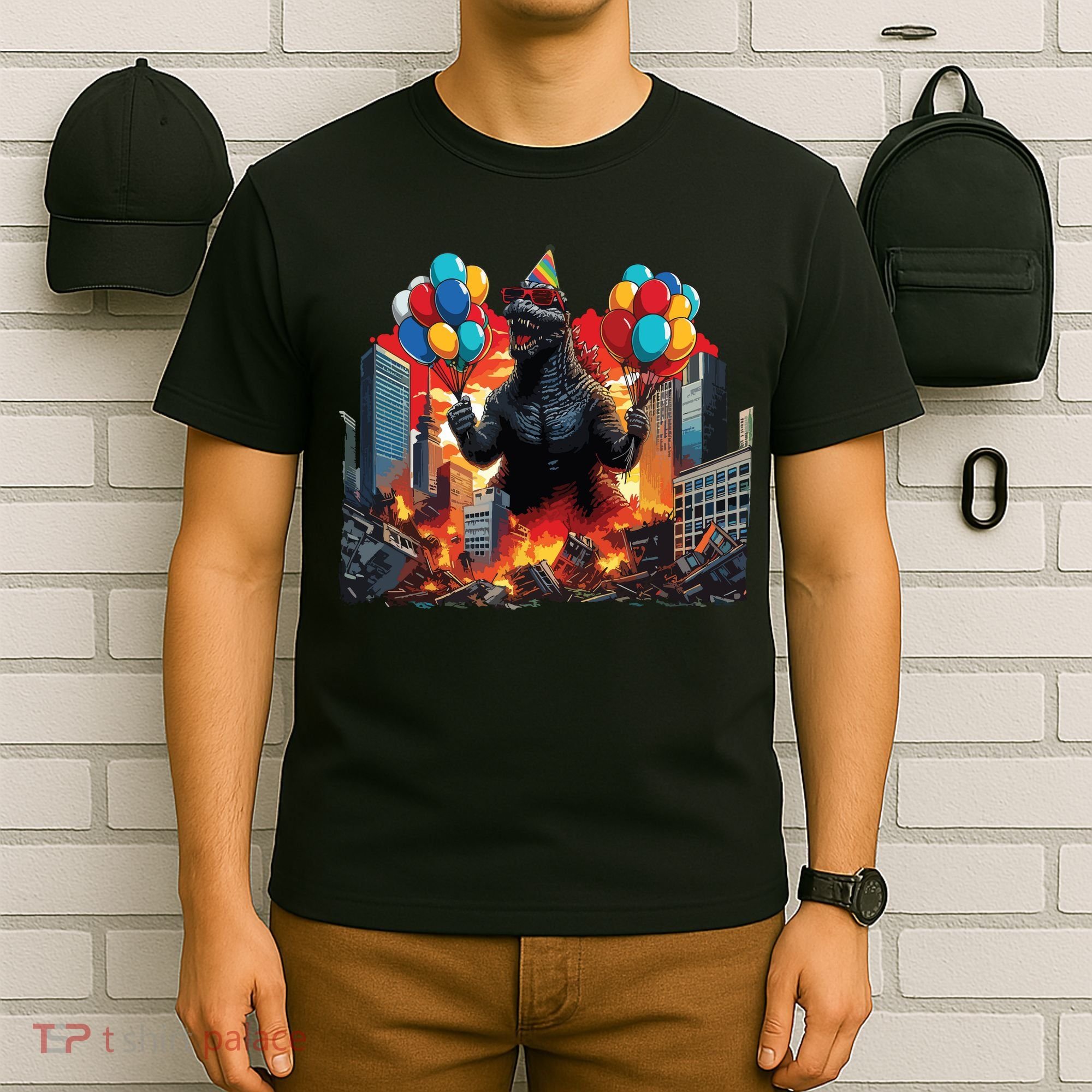 Kaiju Birthday Party Japanese Art Lovers Monster Movie Gifts T-Shirt