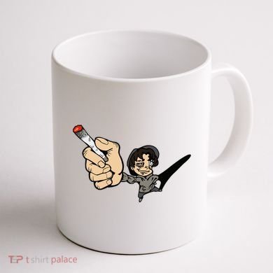 K.I.L.L B.I.L.L Rav Left Handed Cigarette Coffee Mug back