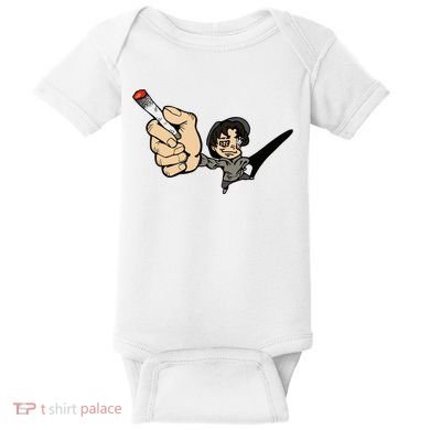 K.I.L.L B.I.L.L Rav Left Handed Cigarette Baby Bodysuit
