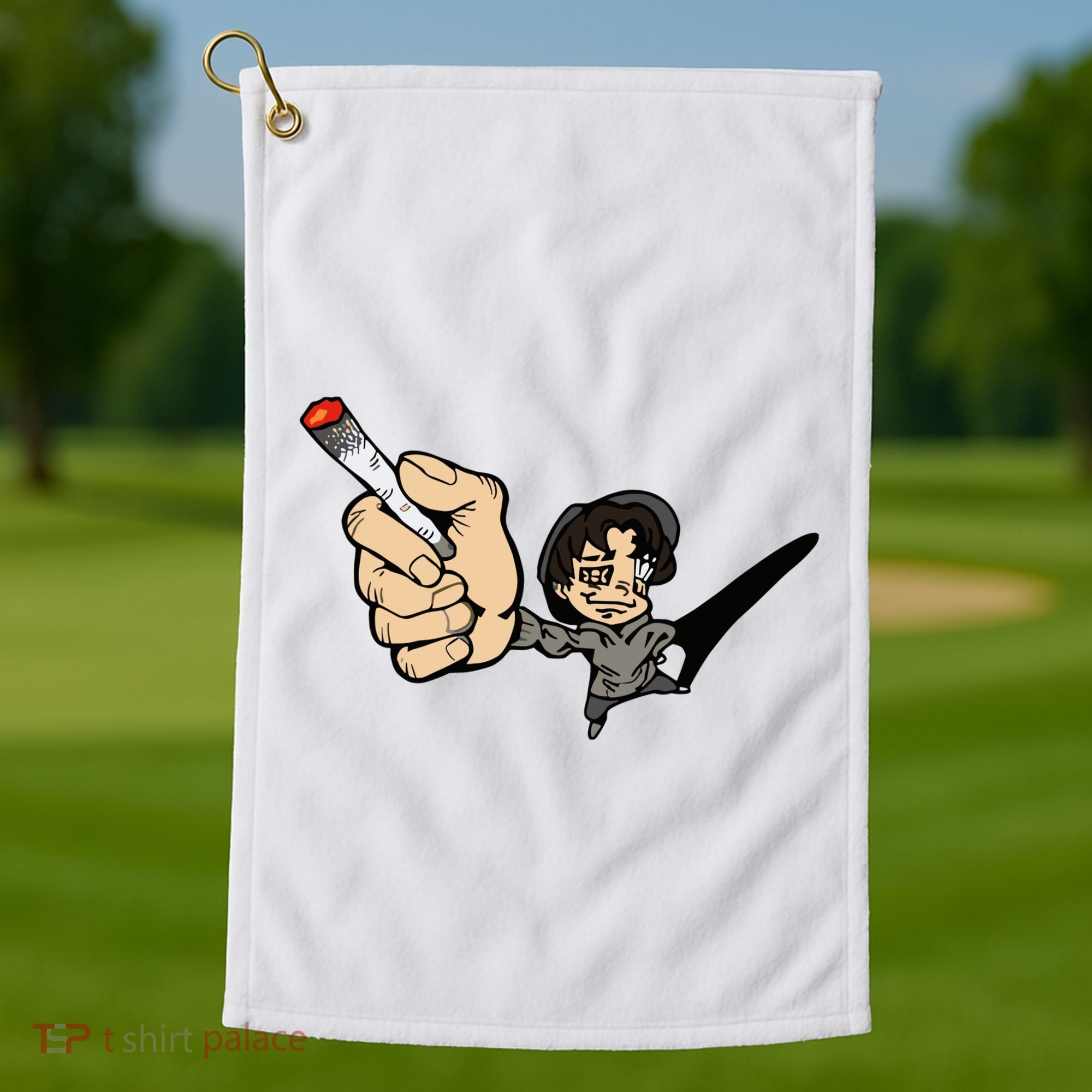 K.I.L.L B.I.L.L Rav Left Handed Cigarette Golf Towel