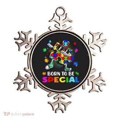 kid Born Special Dabbing Puzzle boy Autism Awareness Ornament