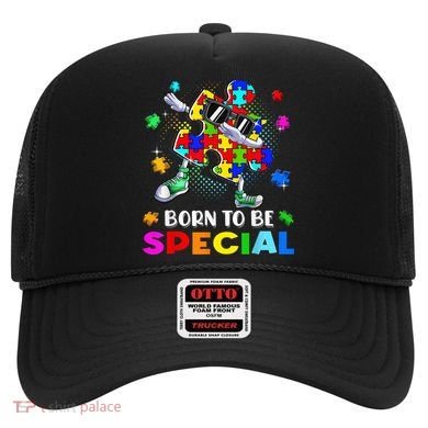 kid Born Special Dabbing Puzzle boy Autism Awareness Hat