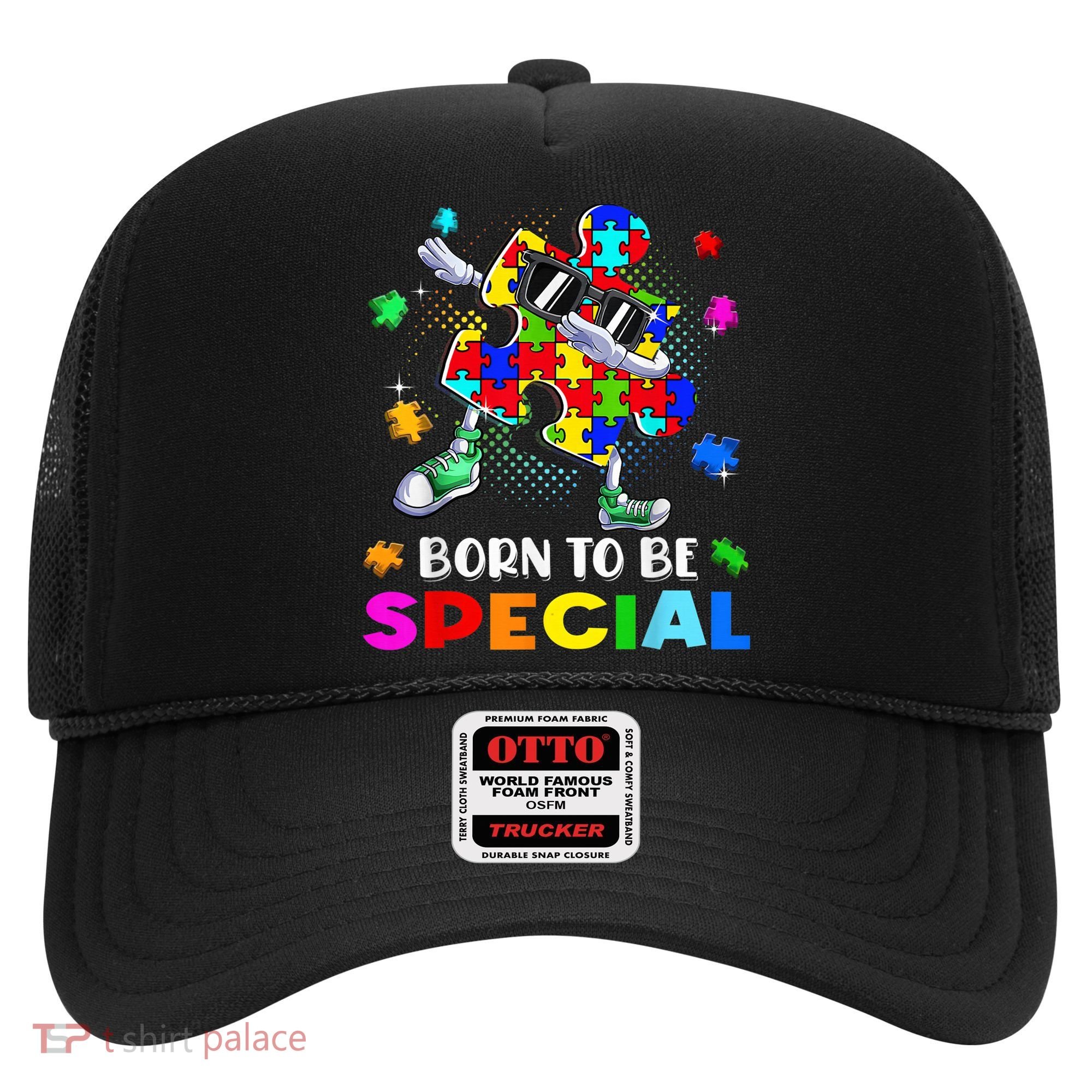 kid Born Special Dabbing Puzzle boy Autism Awareness Hat