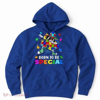 kid Born Special Dabbing Puzzle boy Autism Awareness Hoodie