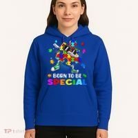 kid Born Special Dabbing Puzzle boy Autism Awareness Hoodie thumb 5