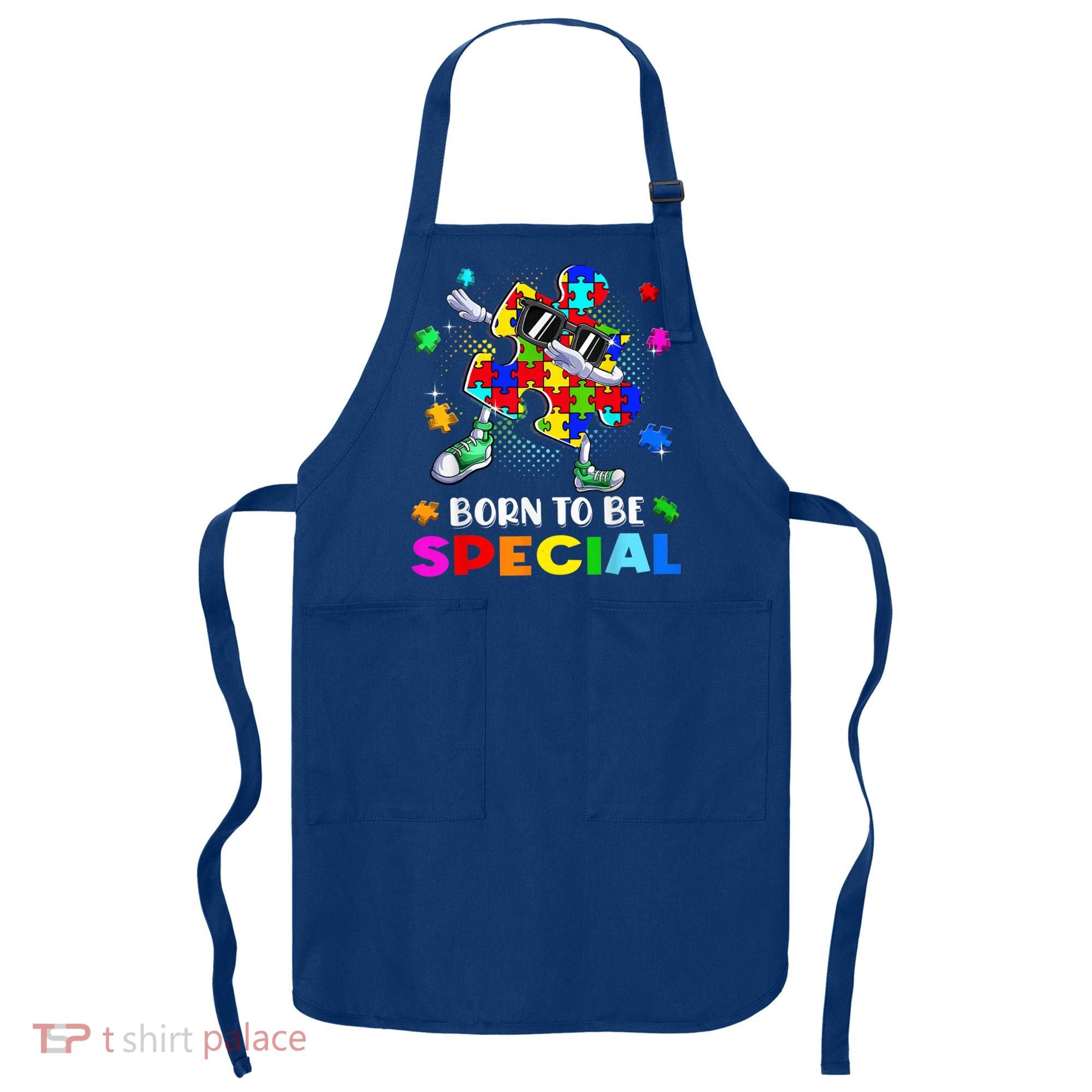 kid Born Special Dabbing Puzzle boy Autism Awareness Apron