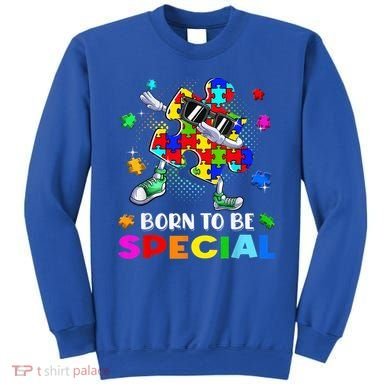 kid Born Special Dabbing Puzzle boy Autism Awareness Sweatshirt