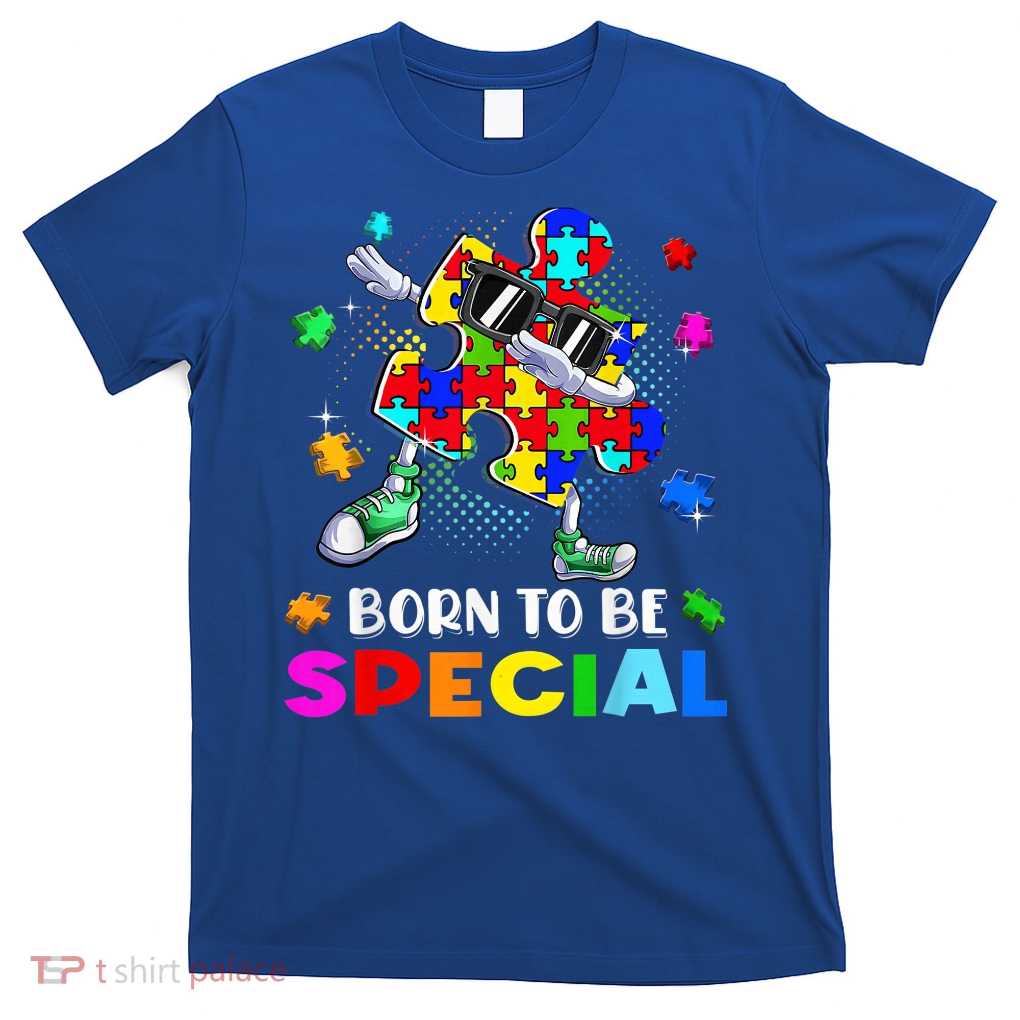 kid Born Special Dabbing Puzzle boy Autism Awareness T-Shirt