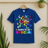 kid Born Special Dabbing Puzzle boy Autism Awareness T-Shirt thumb 2