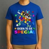 kid Born Special Dabbing Puzzle boy Autism Awareness T-Shirt thumb 3
