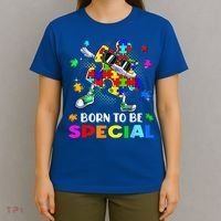 kid Born Special Dabbing Puzzle boy Autism Awareness T-Shirt thumb 4