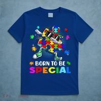 kid Born Special Dabbing Puzzle boy Autism Awareness T-Shirt thumb 5