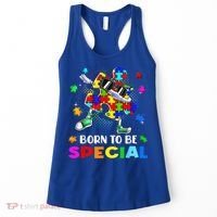 kid Born Special Dabbing Puzzle boy Autism Awareness Women's Tank Top thumb 0