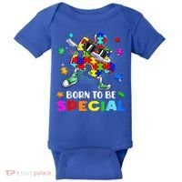 kid Born Special Dabbing Puzzle boy Autism Awareness Baby Bodysuit thumb 0