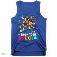 kid Born Special Dabbing Puzzle boy Autism Awareness Tank Top thumb 0