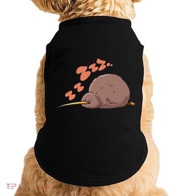 Kiwi Bird Sleeping Tired Pajama Graphic Doggie Tank