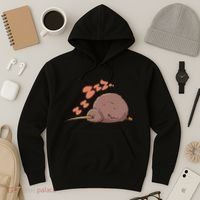 Kiwi Bird Sleeping Tired Pajama Graphic Hoodie thumb 3