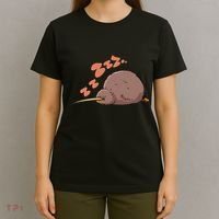Kiwi Bird Sleeping Tired Pajama Graphic T-Shirt thumb 4