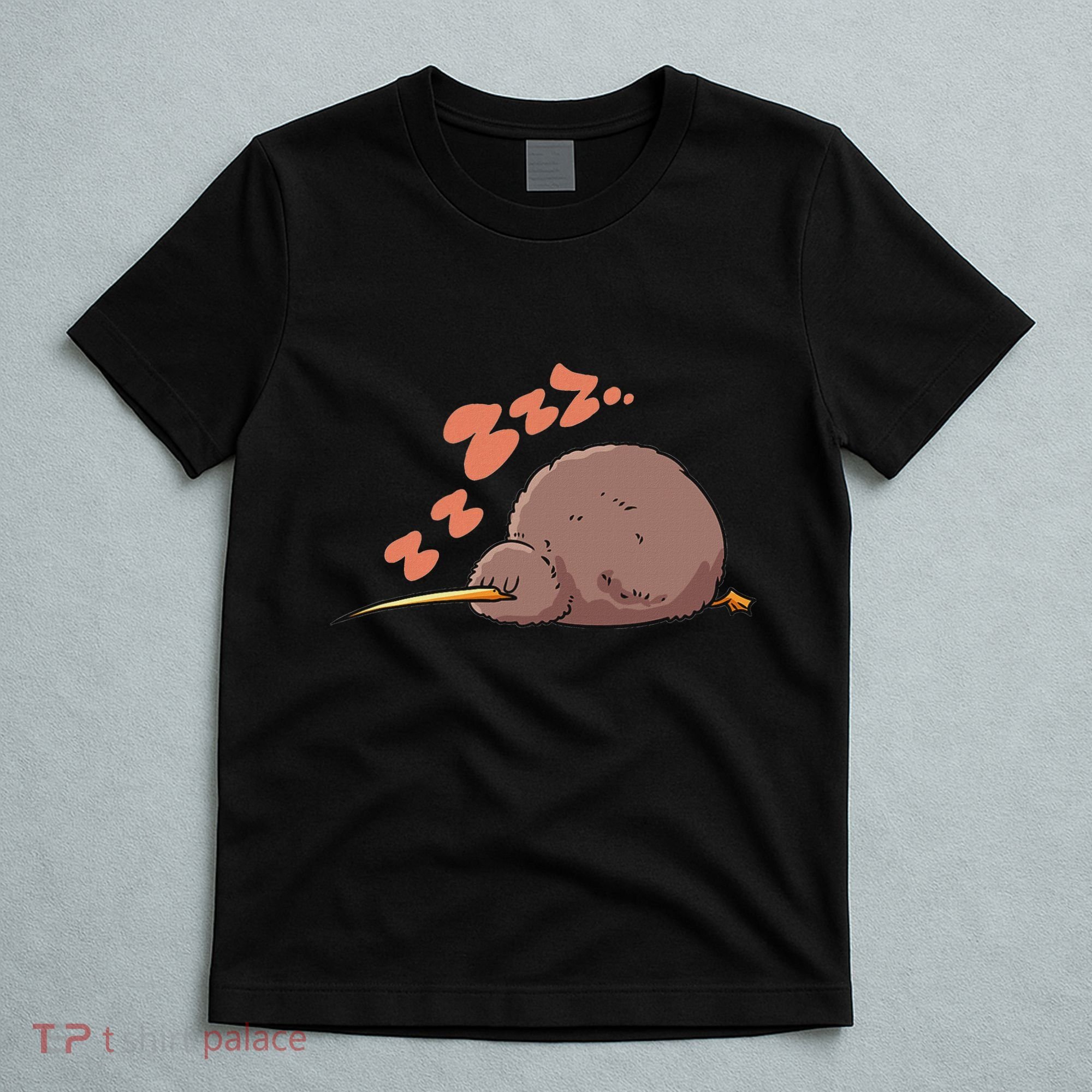 Kiwi Bird Sleeping Tired Pajama Graphic T-Shirt