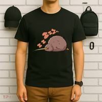 Kiwi Bird Sleeping Tired Pajama Graphic T-Shirt thumb 6