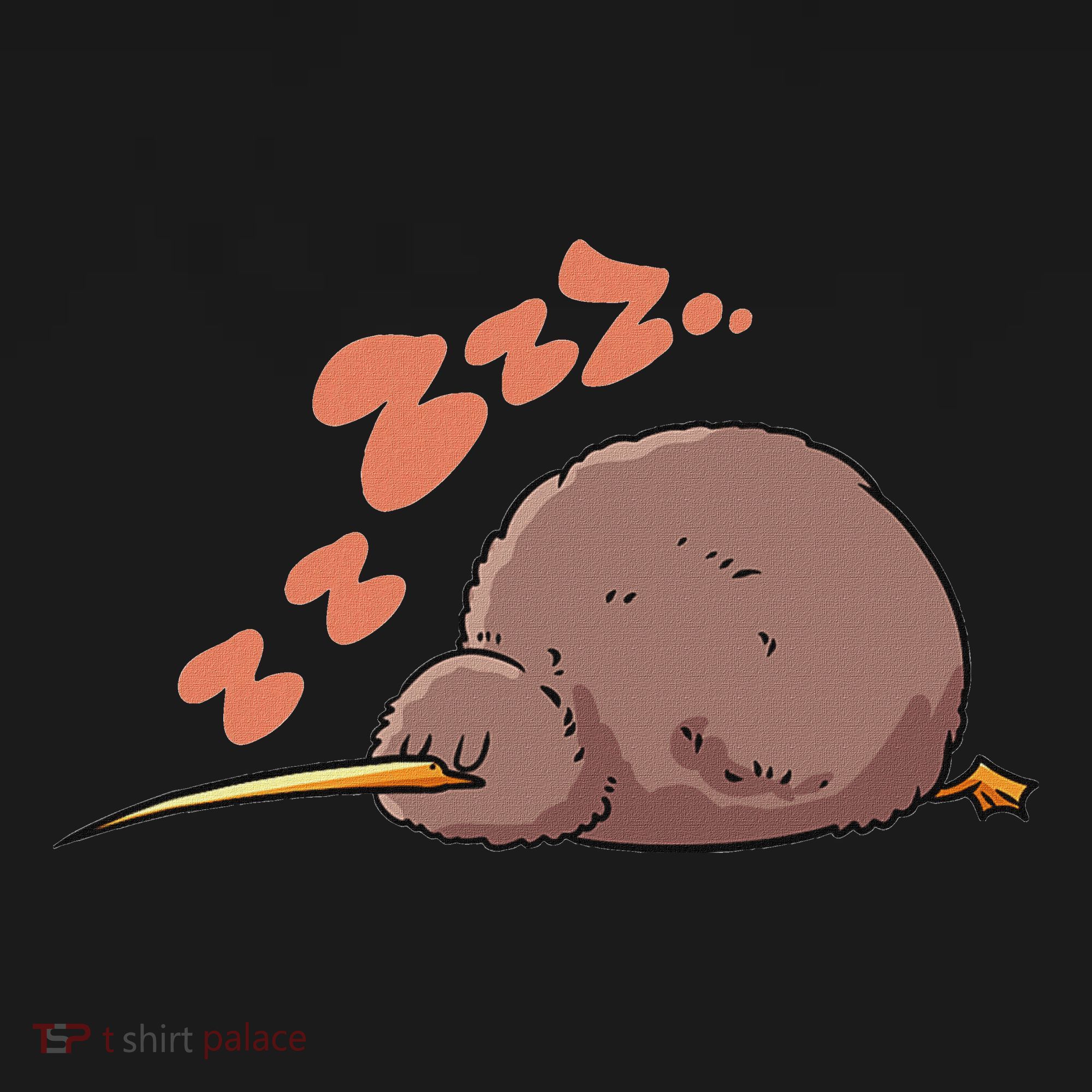 Kiwi Bird Sleeping Tired Pajama Graphic Button