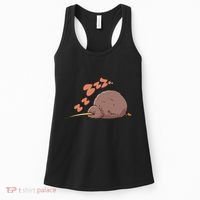 Kiwi Bird Sleeping Tired Pajama Graphic Women's Tank Top thumb 0